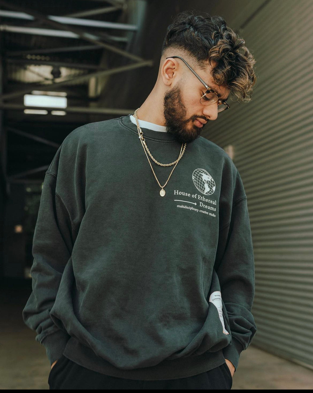 HSFED - 001 Black Crewneck